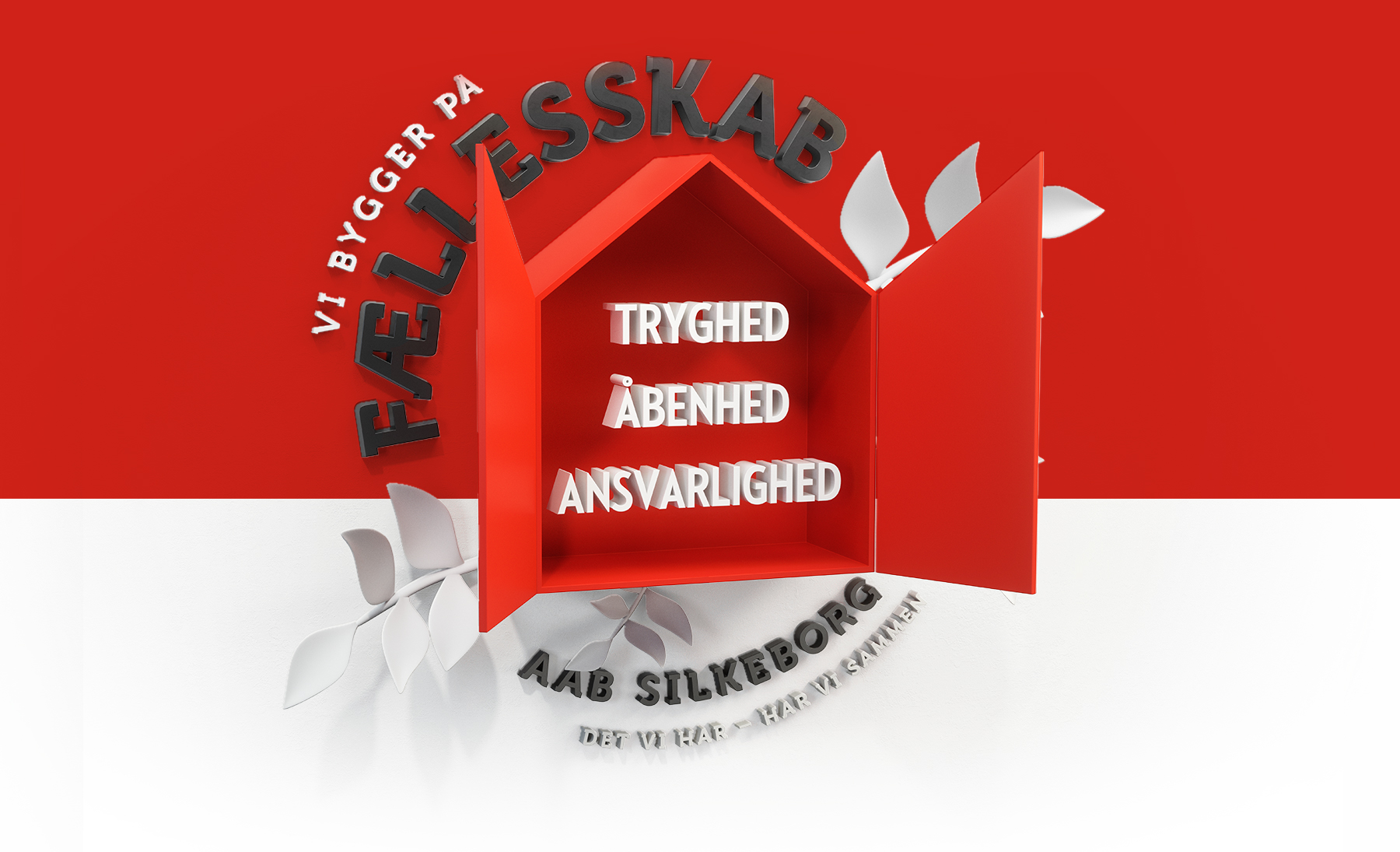 Billede af AAB Silkeborgs værdier: Tryghed, åbenhed og ansvarlighed skaber et godt og velfungerende fællesskab.